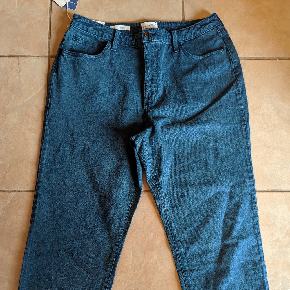NWT Women's Universal Thread Curvy Vintage Straight Jeans Teal sz 16